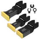 Lâminas de serra oscilantes AMZBSAW Titanium 16 PCS para metal