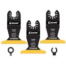 Lâminas de serra oscilantes EZARC Titanium 3 PCS para metal, madeira