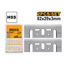 Lâminas p/ Plaina 82mm 2 peças INGCO