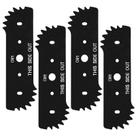 Lâminas para aparador de grama Bularie 19 cm Pacote com 4 Aço preto