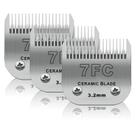 Lâminas para cuidar de cães de estimação DODAER 7FC 3,2 mm de comprimento de corte x3