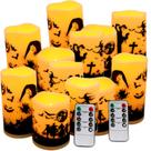 Lamp CAKETYCG, pacote com 12 velas LED de pintura a tinta de Halloween