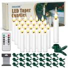 Lamp IMAGE 24 unidades de velas cônicas LED sem chama com controle remoto