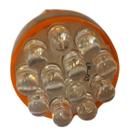 Lampada 1034 12 Leds Amarelo 24V 21/5W 10 Pçs