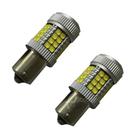 Lâmpada 1156 P21W 12v 24v Um Polo 40 Leds Cooler Branco PAR