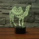 Lâmpada 3D Camel, controle remoto recarregável com Touch Vis colorido