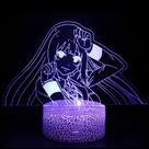 Lâmpada 3D Cartoon Anime Kakegurui LED Creative Touch Control