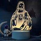 Lâmpada 3D Creative Virgin Mary Plug-In Bedroom Cabeceira LED Lâmpada 3D Creative Virgin Mary Plug-In Bedroom Cabeceira LED