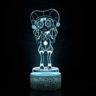 Lâmpada 3D Kingdom Hearts 3D Creative Visual LED Colorful Touch