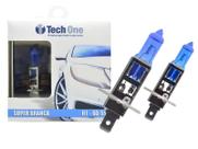 Lâmpada 8500k Par Super Branca Tip Xenon Tech One H1 H3 H4 H7 H8 H9 H11 H16 H27 HB3 HB412v 55w