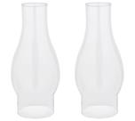 Lâmpada a óleo Ciata Victorian Hurricane Chimney Glass 21 cm 2Pk