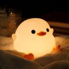 Lâmpada Amaredom DoDo Duck, luz noturna de silicone recarregável