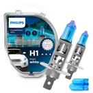 Lâmpada Automotiva H1 Philips Crystal Vision Ultra 12V 55W 4100K para Farol Par + Pingo