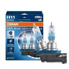 Lâmpada Automotiva h11 Osram Cool Blue Intense 12V 55W Luz Branca Efeito LED para Farol - Par