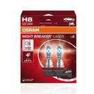 Lâmpada Automotiva h8 Osram Night Breaker Laser 12V Farol 150% + Iluminação Par