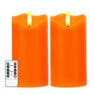 Lâmpada AVEKI Flameless LED Candle 7,5x15cm Laranja 2PC