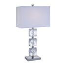 Lâmpada Benzara BM308923 71 cm Retangular Shade Crystal Stand