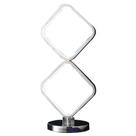 Lâmpada Benzara BM309053 56 cm quadrada LED cromada prata