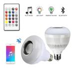 Lampada Bluetooth De Led Caixa De Som C Controle Rgb 12W