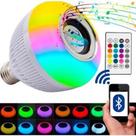 Lâmpada Bluetooth Led Caixa De Som Com Controle 12W