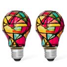 Lâmpada Bluex Bulbs LED Stained Glass A19 2W (25W E26)
