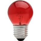 Lâmpada bolinha 127v 15w VERMELHA Combo com 10