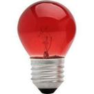 Lâmpada Bolinha 15W 127V Vermelha - Brasfort