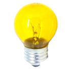 Lâmpada Bolinha 15w Incandescente E-27 Amarela 127v