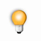 Lampada Bolinha Brasfort 07Wx127V Ambar 8465 - Kit C/25