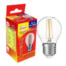 Lâmpada Bolinha Filamento Led Clara 4W E27 Biv Branco Quente