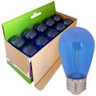 Lâmpada Bolinha Led Azul 1W 220V E27 IP65 10 Und Por Caixa
