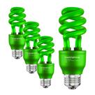 Lâmpada CFL SLEEKLIGHTING 13W Green Spiral 120V (pacote com 4)