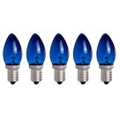 Lampada Chupeta E14 7W 127V Azul Kit com 5 Unidades