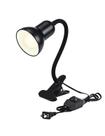 Lâmpada Clip On Gooseneck BSOD 60W Max com soquete de cerâmica