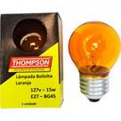 Lampada Colorida Thompson 15Wx127V. Laranja - Kit C/10 Pecas