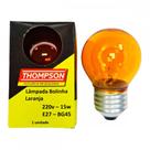 Lampada Colorida Thompson 15Wx220V. Laranja . / Kit C/ 10 Peças