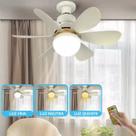 Lâmpada com Ventilador De Teto Silencioso Bivolt 6 Pás 3 Velocidades com Controle
