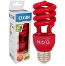 Lâmpada Compacta Espiral 15w 127v E27 Vermelha