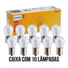Lâmpada Comum 1 Polo 12v Philips P21W 12498 CAIXA COM 10