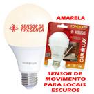 Lâmpada Controled Sensor De Presença 9w E27 Quente Ourolux