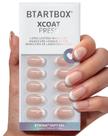 Lâmpada curta Press On Nails Battbox, curável, oval, branca, francesa