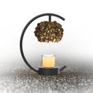 Lâmpada de aquecimento de velas Yeuslor para velas em jarra com brilho e temporizador