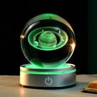Lâmpada de bola de cristal IFOLAINA 3D Saturn Space, presente temático