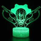 Lâmpada de cabeceira Night Light Cartoon Ultraman 3D Creative Touch
