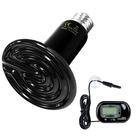 Lâmpada de calor cerâmica Simple Deluxe 150W para répteis com termômetro