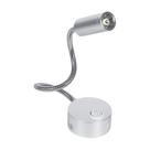 Lâmpada de cama LED Zerodis Minimalist Reading Light 1W Silver
