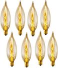 Lâmpada de candelabro SCOMX E12 Edison Vintage 40 W 280 lm, pacote com 8