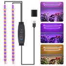 Lâmpada de crescimento RWNTAO Two Strip Full Spectrum LED de 13 polegadas