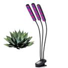Lampada de Cultivo Luminaria LED Estufa Planta Crescimento Temporizador Luz UV Ultravioleta Terrario Eficiente Seguro