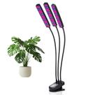 Lampada de Cultivo Planta Luminaria Ultravioleta LED UV Temporizador Plantaçao Horta Estufa Terrario Fruto Indoor